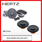 set ลำโพงติดรถยนต์ Hertz CPK165 6.5 ลำโพงแยกชิ้นติดรถยนต์ + Hertz DCX165.3 6.5 แกนร่วม