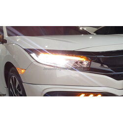 โคมไฟหน้า LED RS Type พร้อมวงจรไฟเลี้ยวแบบวิ่ง