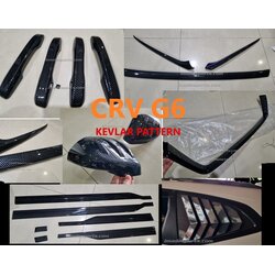 ชุดตกแต่งภายนอก CRV G6 สีดำลายคาร์บอน EP.1 (Black Kevlar)