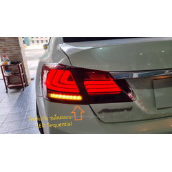 โคมไฟท้าย Accord G9 LX style แท้ (New !! Version ไฟเลี้ยววิ่ง)