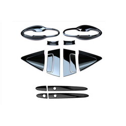 คิ้วมือจับและกันรอยประตู HRV ฺBlack Titanium 14 ชิ้น