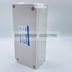 "TIBOX" TJ-20P-M กล่องพลาสติก พร้อมเทอร์มินอลบล็อก (Plastic Terminal Block Box IP66) 20Pole 10A Size : 223x100x75 mm.