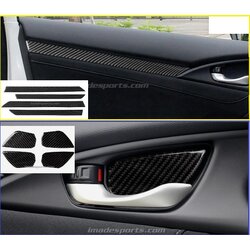 คิ้วตกแต่งแผงประตู Kevlar แท้ Civic FC /FK