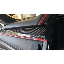 คิ้วตกแต่งคอนโซลหน้า Kevlar แท้ Civic FC