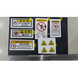 Sticker Japan Style ป้ายเตือน Security