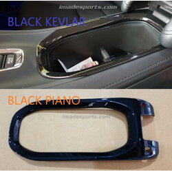ครอบ console ช่องเก็บของกลาง Black Piano/ Kevlar (Short)