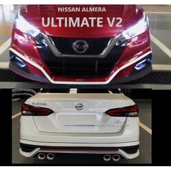 NISSAN ALMERA รุ่น ULTIMATE V2 ท่อคู่ 4ใบแบบ Build in