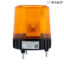 DAKO® DLE-2102J-220V-YELLOW ไฟหมุน LED 3.5 นิ้ว สีเหลือง ( มีเสียง ) 12-24VAC/VDC,110-220VAC ไฟหมุน ไฟเตือน ไฟฉุกเฉิน