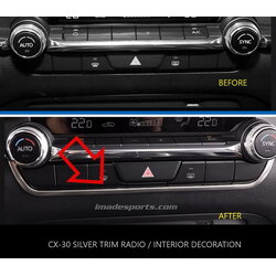 คิ้วตกแต่งแผงควบคุมแอร์ mazda CX-30