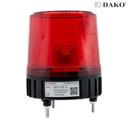 DAKO® DLE-2102-RED ไฟหมุน LED 3.5 นิ้ว / สีแดง ( ไม่มีเสียง ) 12-24VAC/VDC,110-220VAC ไฟหมุน ไฟเตือน ไฟฉุกเฉิน