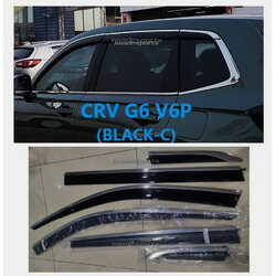 กันสาด CRV G6 Visor 6P (6 ชิ้น) AutoClove Style