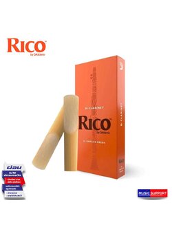 RICO Clarinet Reeds ลิ้นคลาริเนท 2.5" /กล่องส้ม (1 ชิ้น )