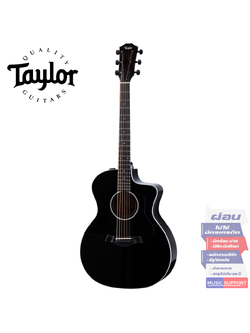 TAYLOR 214CE-BLACK DLX-ES2/CASE กีตาร์โปร่งไฟฟ้า
