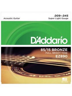 สายกีตาร์โปร่ง D'addario EZ890 เบอร์ 9-45