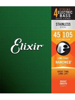สายเบส ELIXIR STAINLESS NANO-4 SET 045-105 14677
