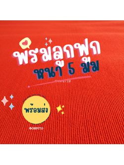 ราคายกม้วน!! CARPET19 พรมลูกฟูก สีแดงสว่าง หนา 5 มม.ขนาด 2x25 เมตร