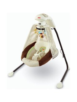 Fisher Price Starlight Papasan Cradle Swing, Nite Nite Monkey เปลสวิง เปลไกวไฟฟ้า ใช้ไฟบ้านได้