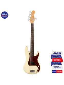 เบสไฟฟ้า Fender American Professional II Precision Bass®V RW Olympic White