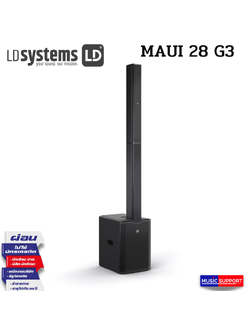 LD Systems MAUI® 28 G3 Compact cardioid column PA system, black
