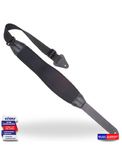 สายสะพาย OP/TECH Mega AX Guitar Strap, Black Regular
