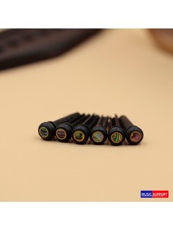 หมุดพิณ Ebony DHM-PINE วงทอง (6ตัว)