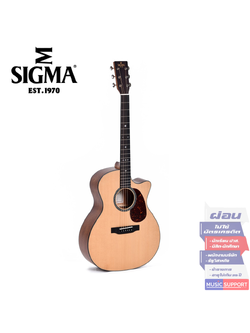กีตาร์โปร่งไฟฟ้า Sigma SGMC-10E + Soft Case