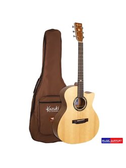 Kazuki โปร่ง 41" Top Solid รุ่น AKZ-SOUL-GA41C คอเว้า +กระเป๋า