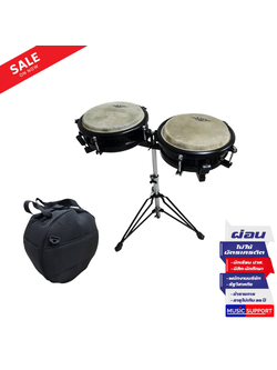 ASH Compact Conga กลองคองก้า มี3สี [ดำ แดง น้ำเงิน] พร้อมขาตั้ง