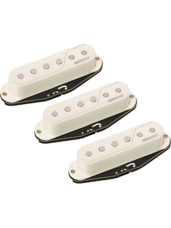 Fishman Fluence Single Width Pickup for Strat- Set of 3 White- PRF-STR-WH3