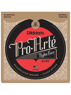 สายกีตาร์คลาสสิค D'Addario EJ45 Silver / Clear Nylon