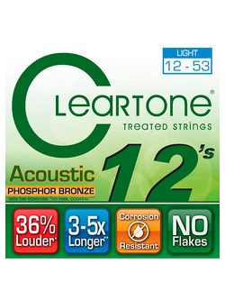 สายกีตาร์โปร่ง Cleartone AC #12-53 Phosphor Bronze