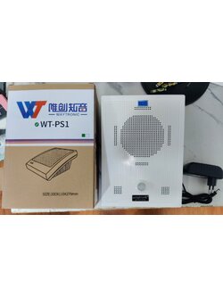 ลำโพงต้อนรับ Power Sound รุ่น WT-PS1 เครื่องประกาศเสียงด้วยเซ็นเซอร์ พร้อมตรวจจับความเคลื่อนไหว รองรับระบบ Bluetooth เชื่อมต่อได้อย่างอิสระ เซ็นเซอร์ตรวจจับสัญญาณได้มุมที่มีขนาดกว้างถึง 120 องศา ระยะเซ็นเซอร์ตรวจจับความเคลื่อนไหวมากกว่า 4 เมตร รองรับการเล