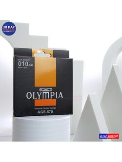 สายกีตาร์โปร่ง OLYMPIA AGS-570 เบอร์ 10-47 80/20 Bronze