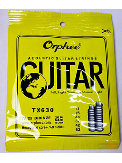 สายกีตาร์โปร่ง Orphee TX630 AC11 เบอร์ 11-52