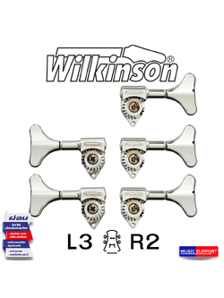 wilkinson WJB750-5-CR Bass Chrome L3/R2 ลูกบิดเบส