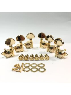 Wilkinson Grover Style Tuners 19:1 Gold ลูกบิดกีตาร์ แบบ 3-3