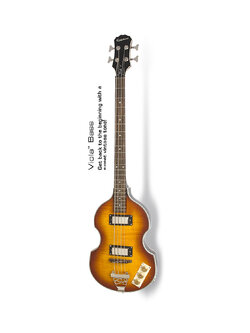 กีตาร์เบสไฟฟ้า Epiphone VIOLA BASS Vintage Sunburst