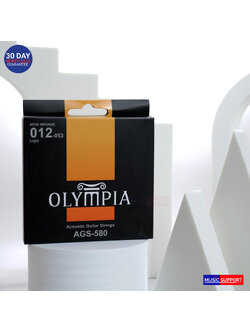 สายกีตาร์โปร่ง OLYMPIA AGS-580 เบอร์ 12-53 80/20 Bronze