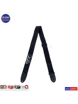 PRS SIGNATURE LOGO 2'' POLY GUITAR STRAP [BLACK-WHITE]
