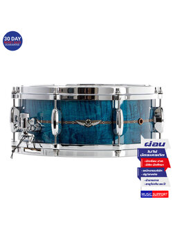 กลองสแนร์ TAMA Star Maple Drums ขนาด 14x5.5 นิ้ว (ROLC) Ocean Blue Curly Maple