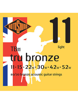 สายกีตาร์โปร่ง Rotosound TB11 Tru bronze Acoustic Guitar Strings