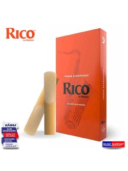 RICO Tenor Sax reeds ลิ้นแซก เทนเนอร์ 2" /กล่องส้ม (1 ชิ้น)