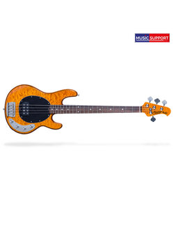 กีต้าร์เบสไฟฟ้าSTerling RAY34 QM RW Amber