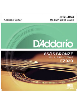สายกีตาร์โปร่ง D'Addario EZ920 เบอร์ 12-54
