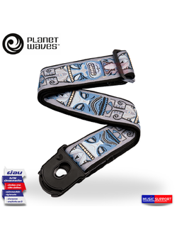 Planet Lock Guitar Strap, Black 50PLA02