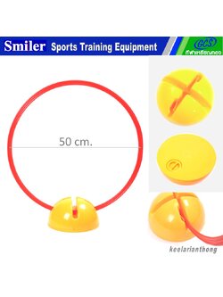 Smiler ห่วง 50 ซม.พร้อมฐานพลาสติกสำหรับฝึกซ้อม