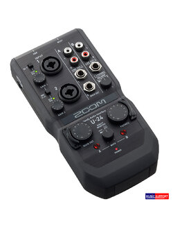 Zoom u24 handy audio interface อินเตอร์เฟสบันทึกเสียง