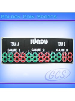 ป้ายคะแนนเปตอง