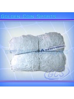 ตาข่ายประตูโกว์ฟุตซอล ไนล่อนเส้นใหญ่