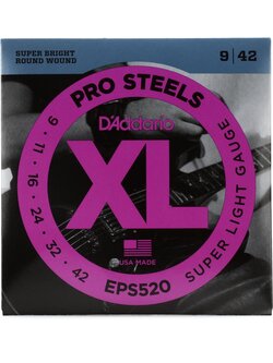 สายกีตาร์ไฟฟ้า D'addario EPS520 09-42 Super Light